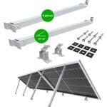 Nuasol kit de montage pour centrale lectrique de balcon 4 supports de panneau solaire 30 - 60 support ...