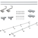 Nuasol kit de montage de toit de tuile photovoltaque support de panneau solaire avec pince dextrmit ...