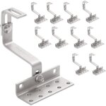 Nuasol - nuafix lot de 10 crochets de toit a2 pour panneaux solaires photovoltaques 3 positions rglables ...