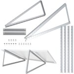 Nuasol support pour panneau solaire jusqu 105 cm panneau solaire pv rglable de 0  90  matriel de ...