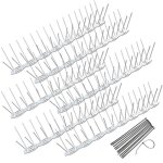 Nuisipro - 3m barrire  pic rpulsif oiseaux pigeons efficace - avec 12 liens de fixation rapide