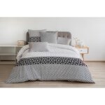 Parure de couette 100% coton la nuit berbere - chocolat - 240x260 cm