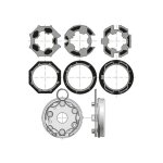 Null - kit accessoires traditionnel coffre tunnel pour volet roulant - somfy