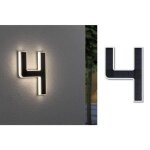 Numro de maison lumineux solaire - paulmann - 79845 - led - noir - contemporain