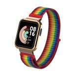 Nylon bracelet compatible avec xiaomi mi watch lite souple r�glable sport bracelet remplacement femmes ...