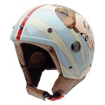 Nzi - nzi - casque moto scooter demi - jet - tonup graphics - multicolore brillant