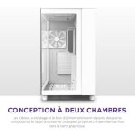 Nzxt bt h9 flow white cm - h91fw - 01 - bo�tier gaming moyen - tour atx double chambre