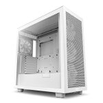 Botier pc - nzxt - h7 flow rgb - blanc - panneau en verre tremp - gestion des cbles intuitive