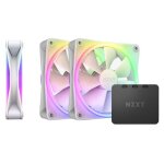 Ventilateur rgb 120 mm - nzxt - f120 rgb duo - pack de 3 - vitesse ajustable pwm - clairage led 20 rgb ...