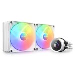 Refroidisseur de liquide tout - en - un - nzxt - kraken 280 rgb - blanc - 14 cm - �cran lcd