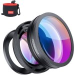 Objectif grand angle 2 en 1 - profezzion - 18mm - macro 10x - compatible sony et canon