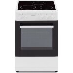 Oceanic cuisinire vitrocramique 50 x50 - four convection naturelle - four 48l - blanc