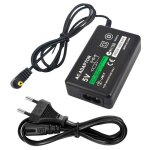 Ociodual adaptateur courant mural 2 pin noir compatible avec psp fat slim street 1000 2000 3000 cable ...