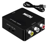 Adaptateur hdmi vers av - ociodual - convertisseur 1080p - noir - compatible pc tv laptop Adaptateur hdmi vers av - ociodual - convertisseur 1080p - noir - compatible pc tv laptop