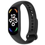 Ociodual bracelet de remplacement silicone souple rglable compatible avec xiao mi band 7 6 5 noir sangle ...