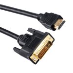 Ociodual cble adaptateur hdtv vers dvi - d dual link 24 + 1 pin 2m numrique connecteur convertisseur ...