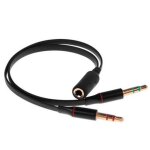 Ociodual cble adaptateur splitter y jack 3. 5mm femelle trrs  2 double aux mle trs micro et audio ...