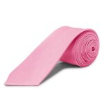 Ociodual cravate unisexe troite rose n11 sans imprim satin pour les clbrations et les vnements ...