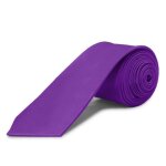 Ociodual cravate unisexe troite violet n2 sans imprim satin pour les clbrations et les vnements ...