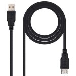 Ociodual nanocable cble dextension usb 2. 0 type a mle vers femelle noir 10. 01. 0202 - bk 1m cordon ...