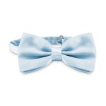 Ociodual noeud papillon lgant pour homme en bleu clair design unicolor avec fermeture