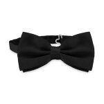 Ociodual noeud papillon lgant pour homme en noir design unicolor avec fermeture