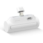 Odetrik batterie externe usb c 5000 mah (blanc) - power bank portable avec support - compatible avec ...