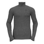 T - shirt  manches longues - odlo - active warm eco - 100% polyester recycl - col roul - gris