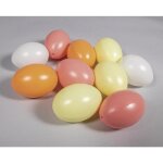 Oeufs en plastique - rayher - 6cm � - couleur abricot - d�coration de f�te - mixte