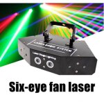 Ofeli dmx 512 en forme dventail six - eye balayage rgb lumire laser pour dj disco club scne fte ...