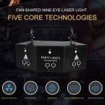 Ofeli�dmx 512 laser eclairage dj jeu de lumiere soir� projecteur avec telecommande - lumi�res de sc�ne ...