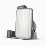 Sac banane - �gon design - phone bag - aluminium anodis� - argent - compact et pratique