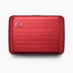 Ogon designs - porte carte - stockholm v2 - rouge aluminis - unisexe