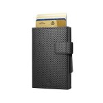 gon smart wallets - cascade wallet fermeture  pression - portefeuille automatique en aluminium et cuir ...