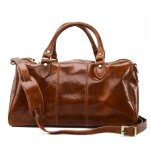 Sac de voyage en cuir oh my bag - modle angkor - marron cognac - bandoulire - femme