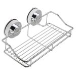 Ohlala �tag�re de salle de bainsuper puissant daspiration en acier inoxydable �tag�re douche en rack(porte ...