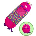 Ohlala sac de couchage avec coussin confortable et doux pour enfants 135 * 50cm - rouge