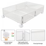 Ohmg - bo�te de rangement sous le lit pour v�tements jouets articles divers 60 * 40 * 17cm panier coulissant ...