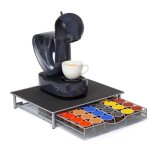 Distributeur de capsules caf� ohmg - bo�te de rangement 36pcs noir - fer - 39 * 35 * 7. 5cm