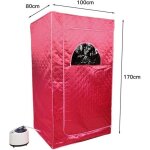 Ohmg kit sauna - sauna vapeur pour deux personnes - rouge - hauteur 170cm - avec hammam et télécommande ... Ohmg kit sauna - sauna vapeur pour deux personnes - rouge - hauteur 170cm - avec hammam et télécommande ...