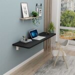 Ohmg® table murale table rabattable table pliable aggloméré 60 x 30cm noir Ohmg® table murale table rabattable table pliable aggloméré 60 x 30cm noir