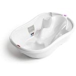 Okbaby onda - baignoire pour le bain du nouveau - n� 0 - 12 mois design ergonomique - blanc