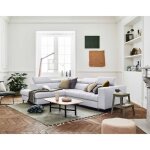 Olinda - canapé dangle gauche - 5 places - convertible avec coffre et têtières réglables - en tissu - ... Olinda - canapé dangle gauche - 5 places - convertible avec coffre et têtières réglables - en tissu - ...