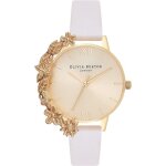 Olivia burton femme analogique quartz montre avec bracelet en cuir ob16cb10 4606