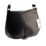 Sac � main olivia - cuir noir - bandouli�re - femme