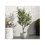 Olivier artificiel avec pot - h. 120 x d. 40 cm - huesca