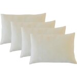 Lot de 4 oreillers flocons 50x70 cm mmoire de forme