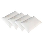 Lot de 4 oreillers bamboo 40x60 cm mmoire de forme