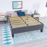 Olympe literie - sommier en kit ergostar - gris clair - 180x200