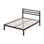 Sommier en mtal avec tte de lit quitude 140x190 cm livr en kit